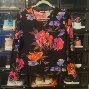 White Stag Floral Long Sleeve Shirt